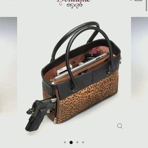 GTM Leopard Conceal Carry Purse Tote